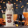 Halloween Wine Bag Halloween Wine Gift Bags for Women Drink Me Decor Party Supplies Decorations for Wine Lovers Women Men Friend A17 view 3