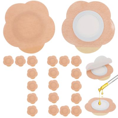 70PCS Oil Patches, Organic Cotton Self-Adhesive Pads, Oil Pack Wraps for Belly Button, Portable Anti Leakage No Wash