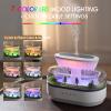 250ML Raindrop Humidifier & Essential Oil Diffuser, Cloud-Shaped Ultrasonic Humidifier with Soothing Rain Sounds, 7-Color LED Mood Light, Auto Shut-Off, Perfect for Bedroom, Office, Yoga & Relaxation view 2