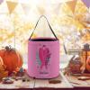 Breast Cancer Awareness Month Halloween Bucket Trick Or Treat Bags Candy Basket Party Supplies Festive Decorations view 4