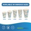 1000 Count Disposable Paper Cold Drink Cups, 12oz White&Blue Cups - Ideal for Iced Coffee, Soda, Juice - Not for Hot Liquids, Leak-Resistant, Perfect for Parties, Picnics, BBQs & Large Gatherings view 3