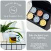Tea Bento Box by Tea with Tae (Caffeine Free) - Luxury Tea Gift Box for all occasions - 6 Premium Blends, 30 Biodegradable, Plant-Based Pyramid Bags (90 Cups) - Eco-Friendly Gift view 2