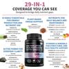 29-in-1 Methylated Multivitamin for Men & Women With Omega 3, Active B12, 5-MTHF Folate, Plus Vitamins & Minerals Energy, Clarity, & Wellness Support Multivitamin for Men & Women, 70 Tablets view 4