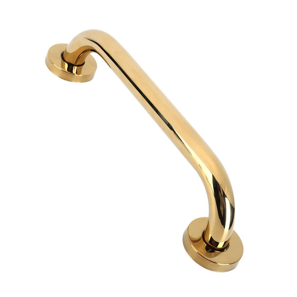 Aoresac Gold Shower Support Grab Bar, 30cm Stainless Steel Safety Handle for Elderly, Easy Installation, Non Slip and Non 11.8in Modern and Simple Handrail for Bathroom with Concealed