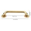 Aoresac Gold Shower Support Grab Bar, 30cm Stainless Steel Safety Handle for Elderly, Easy Installation, Non Slip and Non 11.8in Modern and Simple Handrail for Bathroom with Concealed view 2