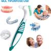 Smokers Bundle - Antibacterial Dental Cleanser Tablets, 90 Ct 2 Pack - Easily Remove Stains Plaque + Denture Brush Designed To Gently Clean Full & Partial Dentures view 4
