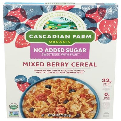 Cascadian Farm Cereal Nas Mixed Berry 12.5 oz (Pack of 10)