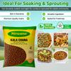 Black Chickpeas (Kala Chana) Premium Dry Garbanzo Beans for Cooking, Snacking & Meal Prep High Fiber Pantry Staple 64 oz view 3