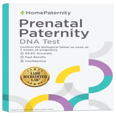 HomePaternity Prenatal Paternity DNA Test, Results in 5 Days, from 7 Weeks, 99.9% Confidence, Simple Appt Scheduling, for Mother & Possible Father