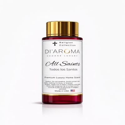 Mystic Romance All Saints Aroma Oil Blend Plastic Purple Bottle 120ml, Religion Collection, Diffuser Aroma Oil Blends, Waterless Diffuser, Made in USA (60ml, All Saints)