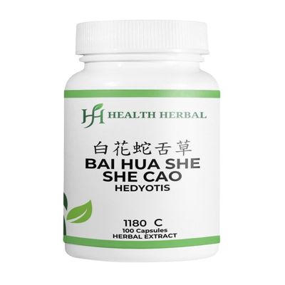 Health Herbal - HH1180C Bai Hua She She Cao/Hedyotis, 100 Capsules/Bottle, 2 Bottles