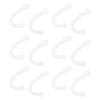 6Pair Ear Strap Pad Mouth Muffle Ear Protector Silicone Earloop Ear Savers for Daily Use (White) view 4