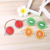 1PCs Cartoon Fruit Ice Compress Eye Mask Soft Blindfold Relieve Fatigue Eye Covers Travel Cosmetic Gel Sleep Eyeshade Eye Patch(B) view 3