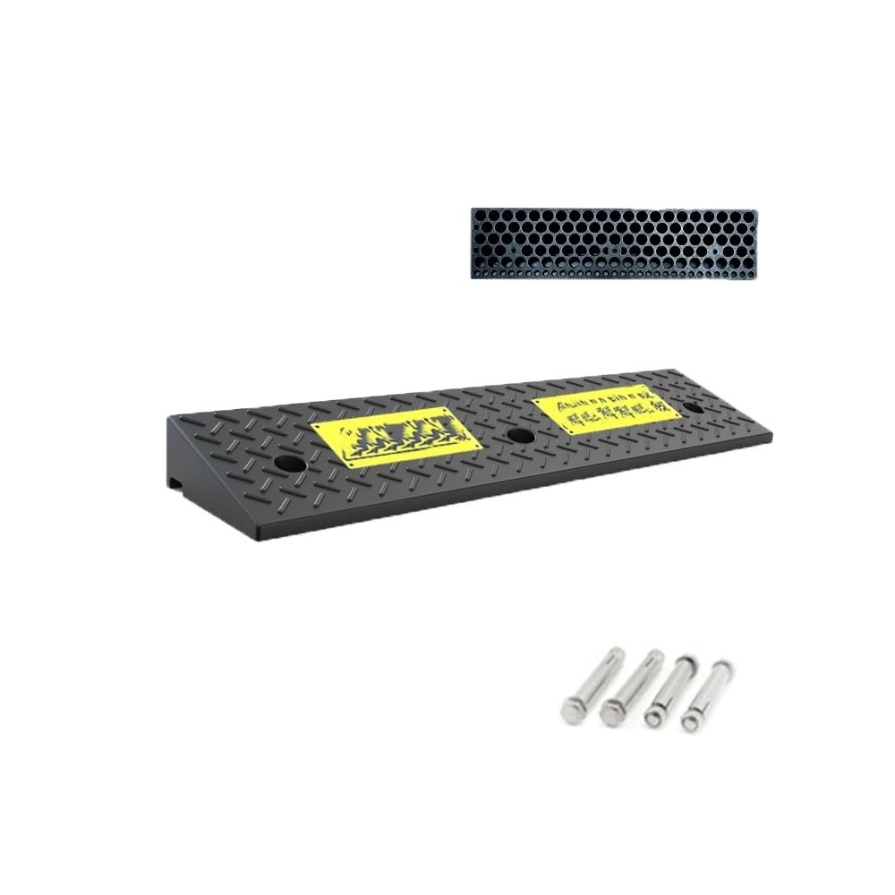 Step Threshold Ramp, Rubber Curb Driveway Ramps, Non-Slip Wheelchair Transition Ramp, Entry Ramps for Uneven Floors and Doorways(100x30x14cm/39.4x11.8x5.5in)