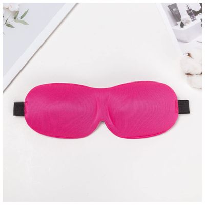 3D Sleep Mask Sleeping Stereo Cotton Blindfold Men and Women Air Travel Sleep Eye Cover Eyes Patches for Eyes Rest Care(Rose Red)
