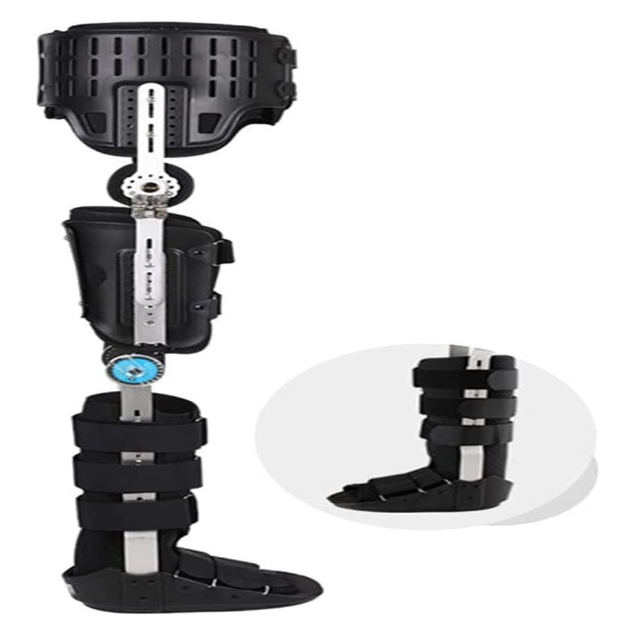 TBLOTYD Comfortable Hip Knee Ankle Foot Orthosis Brace Leg Stabilizer Breathable Knee Ankle Foot Support Braces Fits Both Left Or Right Legs,Medium/M