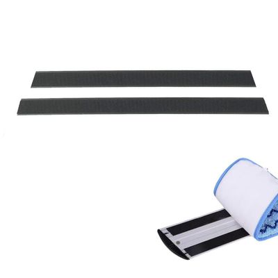 1 Pair Upgrade Hook and Loop Straps Replacement FGQ18000BK00 Set to Replace for Rubbermaid HYGEN FGQ56000YL00 Quick Connect Wall Stair Mop 18inch Mop Head Hook Loop Microfiber Replacement