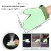 YKLWORLD Cat Grooming Spray Glove, Pet Hair Removal Glove with Spray Mist, Reusable Double Sided Deshedding Mitt for Furniture Carpet (Green) view 4