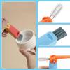 10 Pcs Bottle Brush and Lid Cleaning Brush Set, Long Water Bottle Straw Cleaner Brush for Wine Decanter Narrow Neck Bottles, Home Kitchen Crevice Brush Tools view 3