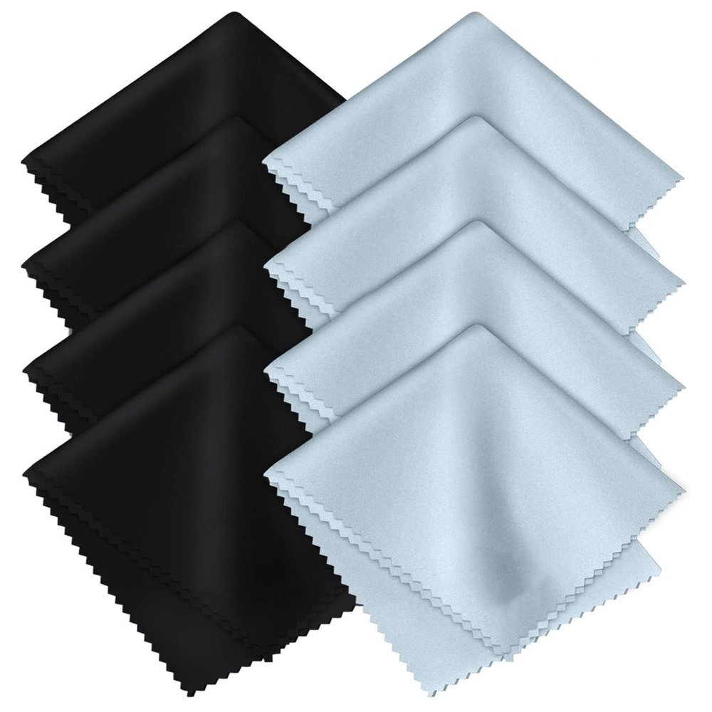 8-Pack Premium Microfiber Cleaning Cloths -Ultra-Soft, Streak-Free, lint-Free, Suitable for Glasses, Screens, Cameras, Mobile Phones,General Soft High-Quality Polishing Cloth and televisions