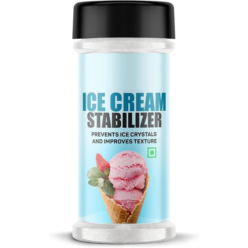HK Ice Cream Stabilizer/Semi Refined Carrageenan 50gm, Improves Texture and Prevents Crystals
