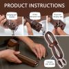 AHDFY Electric Grill Cleaner Bristle Free, 304 Stainless Steel Barbecue Cleaner, Electric BBQ Cleaner, Cordless & Rechargeable 350 RPM Power Roller, with Led for Outdoor BBQ view 3
