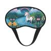 Running Unicorns Blackout Sleep Mask with Elastic Band Design Fits All Head Shapes Ideal for Travel Office and Shift Work view 1