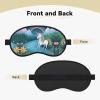 Running Unicorns Blackout Sleep Mask with Elastic Band Design Fits All Head Shapes Ideal for Travel Office and Shift Work view 2