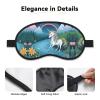 Running Unicorns Blackout Sleep Mask with Elastic Band Design Fits All Head Shapes Ideal for Travel Office and Shift Work view 3