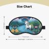 Running Unicorns Blackout Sleep Mask with Elastic Band Design Fits All Head Shapes Ideal for Travel Office and Shift Work view 4