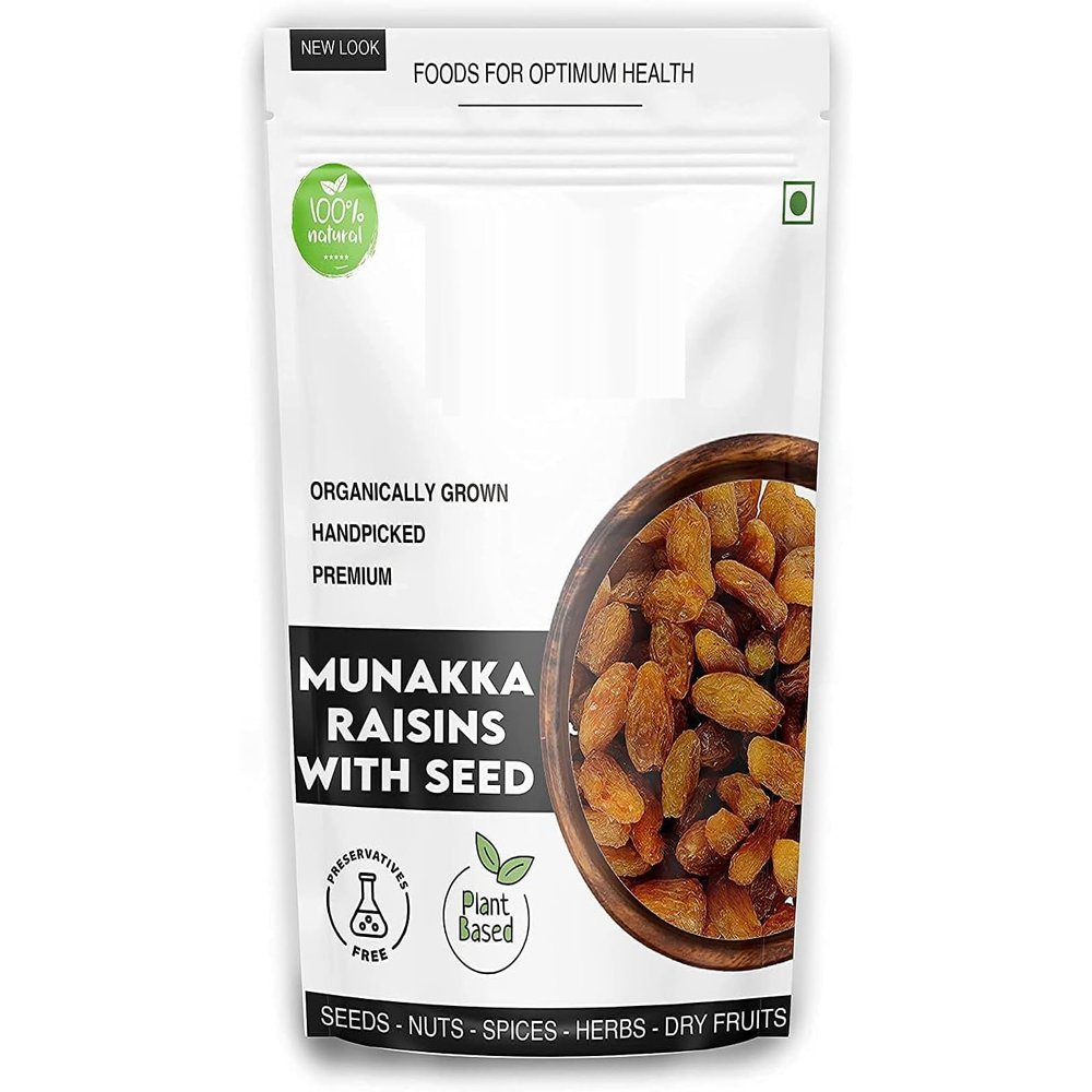 HK - Afghani Munakka Raisins with Seeds (Abjosh) - 500 Gm