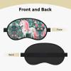 Unicorn with Pink Hair Blackout Sleep Mask with Elastic Band Design Fits All Head Shapes Ideal for Travel Office and Shift Work view 2