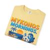 Mykonos Mornings & Ouzo Nights: Greek Island Paradise Illustration Comfort Colors T-Shirt Butter view 4
