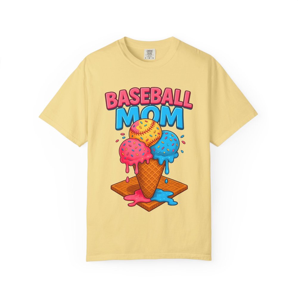 Baseball Mom's Sweet Treat Comfort Colors Butter