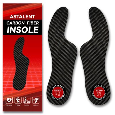 1 Pair Carbon Fiber Insole, Foot Support Rigid Shoe Insert for Turf Toe,Hallux Rigidus, Hallux Limitus, Broken Big Toe and Arthritis
