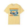 Mykonos Mornings & Ouzo Nights: Greek Island Paradise Illustration Comfort Colors T-Shirt Butter view 1