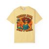 Cruise Hair, Don't Care: Tropical Vacation Illustration Comfort Colors T-Shirt Butter view 1