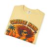 Cruise Hair, Don't Care: Tropical Vacation Illustration Comfort Colors T-Shirt Butter view 4