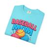 Baseball Mom's Sweet Treat Comfort Colors Lagoon Blue view 4
