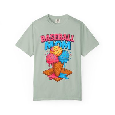 Baseball Mom's Sweet Treat Comfort Colors