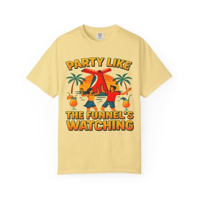 Funnel Vision Fiesta: Tropical Cruise Party Poster Comfort Colors T-Shirt Butter