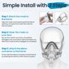 2 Packs Memory Foam Mask Cushion (L) for ResMed Airtouch F20 & Airfit F20, Highlights Secure Seal & Leak-Free with Advanced Brown Memory Foam - F20 Mask Large for Full Face CPAP Users view 4