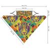 Meaudiwes Women's Reusable Triangle Scarf Face Cover Scarf Ear Loop Bandana UV Sun Protection And Dust Prevention Cheetah Leopard view 2