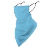 Meaudiwes Women's Face Cover Scarf Reusable Triangle Scarf Ear Loop Bandana UV Sun Protection And Dust Prevention Light Blue view 1
