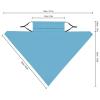 Meaudiwes Women's Face Cover Scarf Reusable Triangle Scarf Ear Loop Bandana UV Sun Protection And Dust Prevention Light Blue view 2