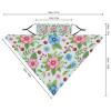 Meaudiwes Women's Reusable Triangle Scarf Face Cover Scarf Ear Loop Bandana UV Sun Protection And Dust Prevention Floral Flowers view 2