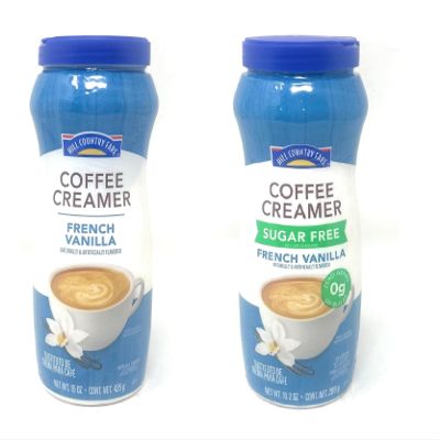 French Vanilla & Sugar Free French Vanilla Flavored Powdered Coffee Creamer 15oz - 2 bottles (one of each flavor)