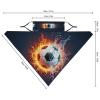 Meaudiwes Women's Face Cover Scarf Reusable Triangle Scarf Ear Loop Bandana UV Sun Protection And Dust Prevention Water Fire Soccer Football view 2