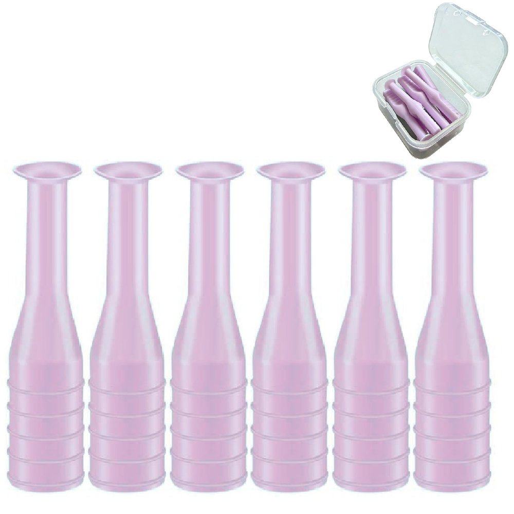 eagosion 6PCS Hard Contact Lens Remover Tool with Storage Box Eye Care Inserts Removes Reusable Suction Cup Remover Contact Plunger Eye Contact Remover for RGP/OK/Hard Lenses(Purple)