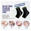 UXALoH6 Arch Compression Strap 2Pairs Ankle Brace Compression Support Sleeves Elastic Breathable(M) view 3